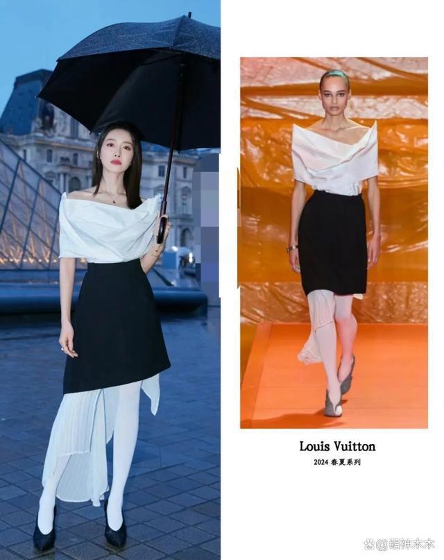 LV大秀代言人待遇：刘亦菲被大咖环绕，周冬雨身旁冷清