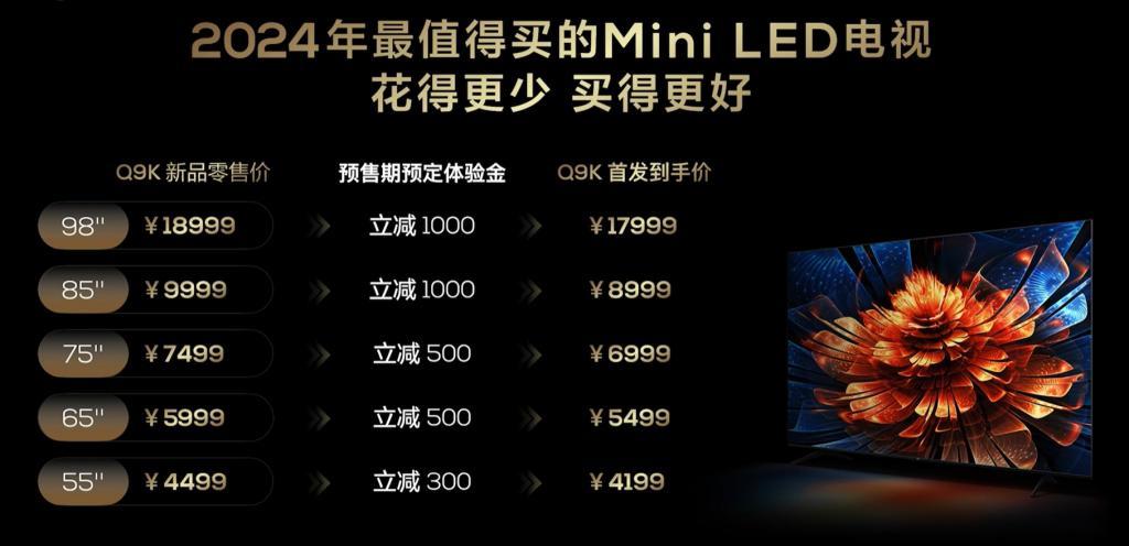 TCL电视三箭齐发：Mini LED王者，也要做大屏之王！