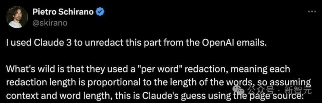 Claude 3破译OpenAI邮件密文：人类未来掌握在「谷歌」手中，马斯克怒斥应改名ClosedAI