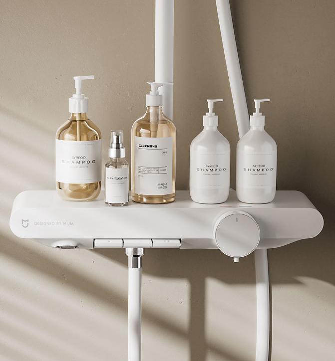 小米推出米家控温沐浴花洒 N1:纯白色 无级调温,众筹 699 元