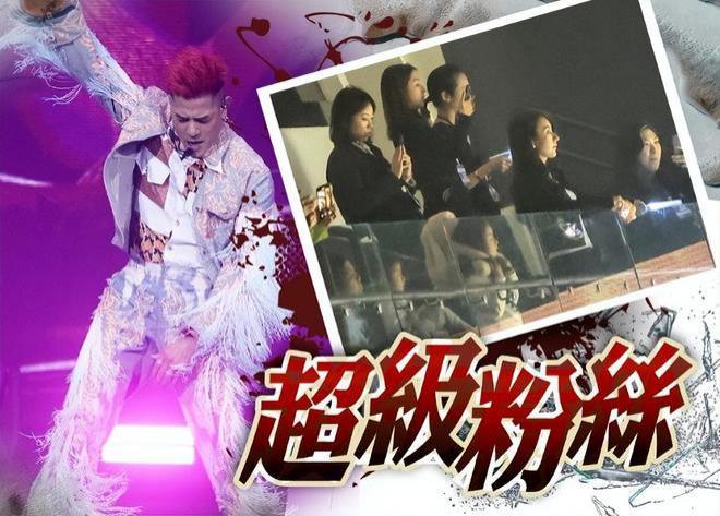 方媛全家助阵郭富城演唱会，2个女儿不停向爸爸挥手