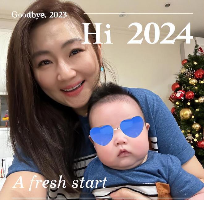 任家萱儿子6个月长到20斤，儿子近照和她小时候一模一样